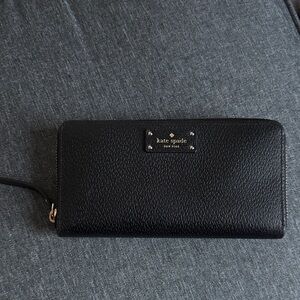 Kate Spade Black Textured Wallet